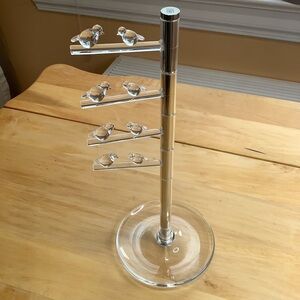 UMBRA Acrylic Jewelry Tree with Bird Accents